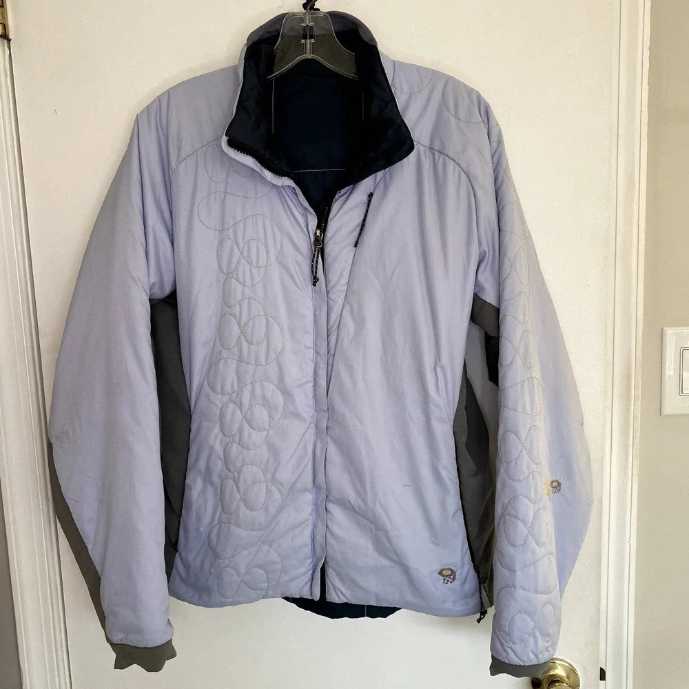 Mountain Hardware Primaloft Purple Reversible Active Outdoor Full Zip Jacket